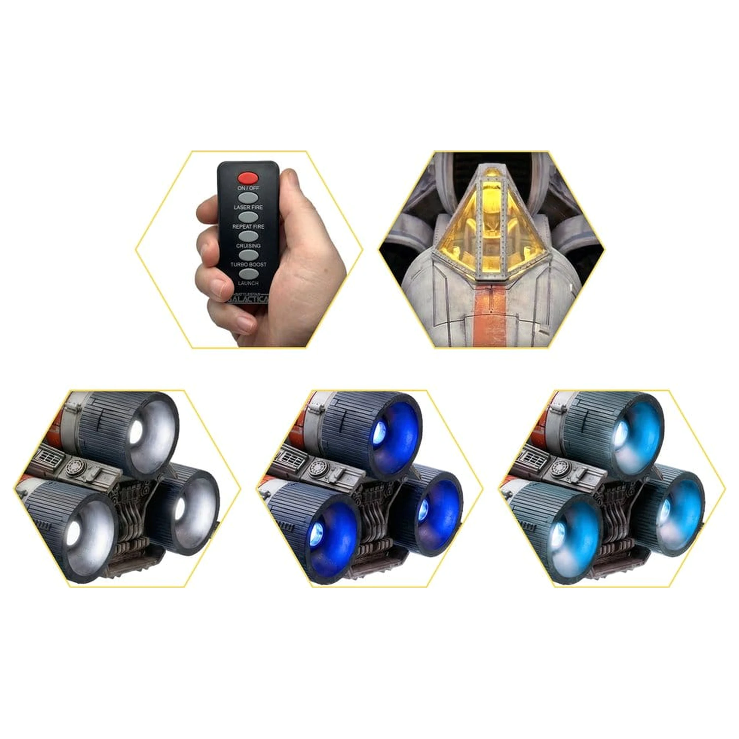 Battlestar Galactica Action Figure cu Vehicul Colonial Viper Mk & Lieutenant Boomer poza produsului