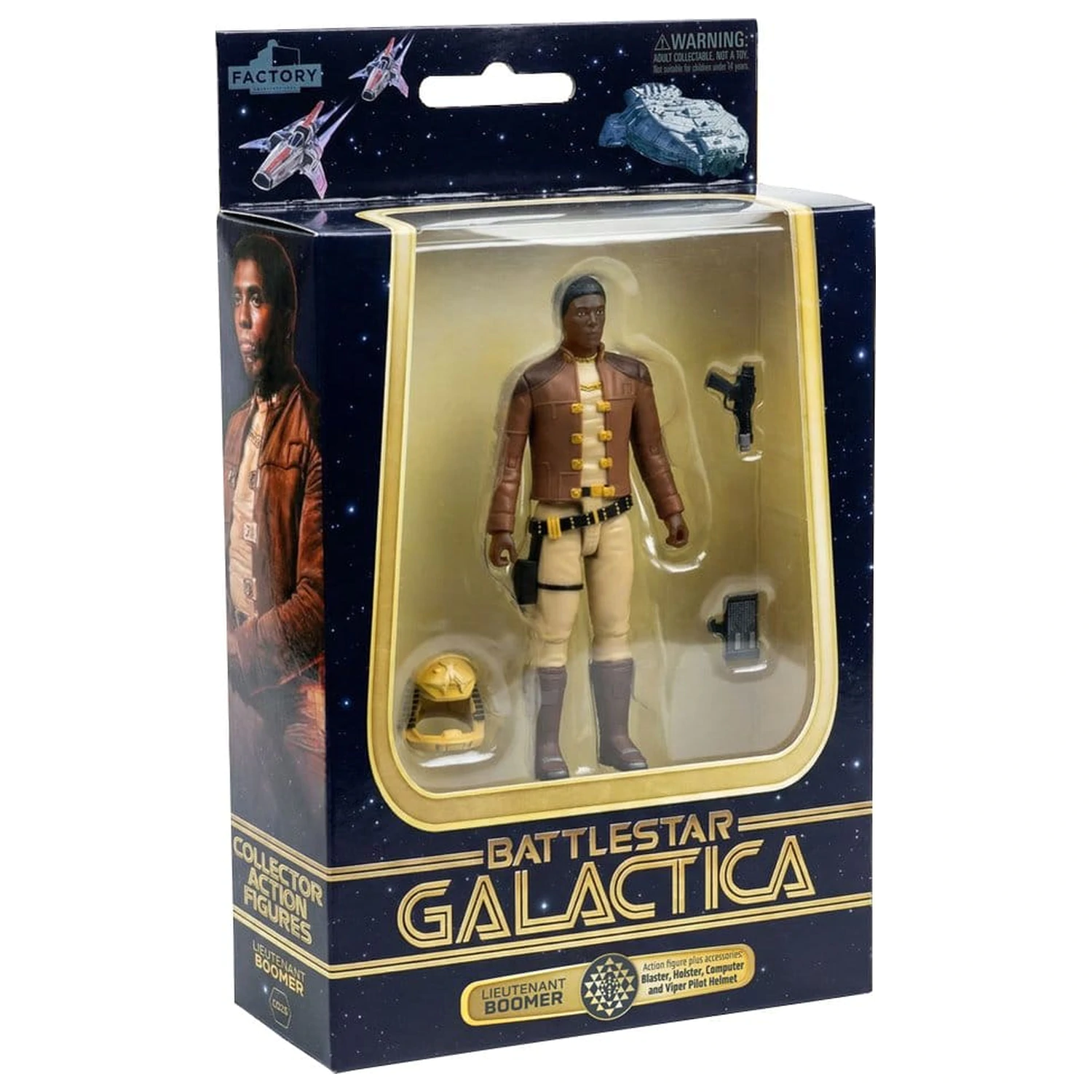 Battlestar Galactica Action Figure cu Vehicul Colonial Viper Mk & Lieutenant Boomer poza produsului