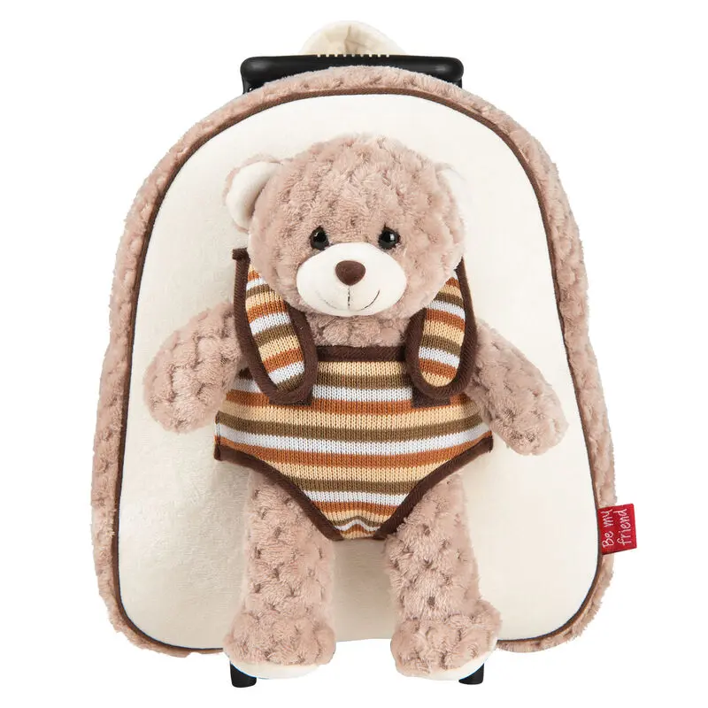 Troler Bear Milly cu jucarie de plus 38cm poza produsului