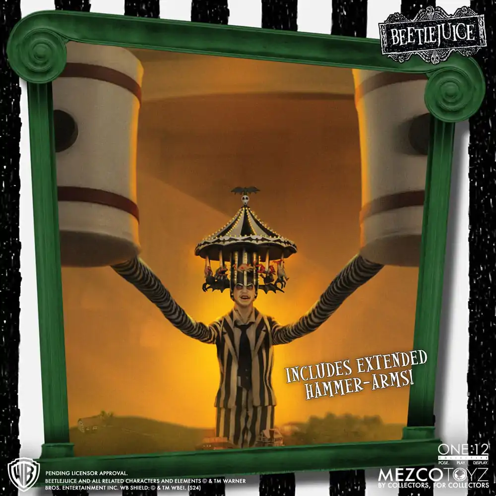 Figurină de acțiune Beetlejuice 1/12 Beetlejuice Ediție Deluxe 18 cm poza produsului