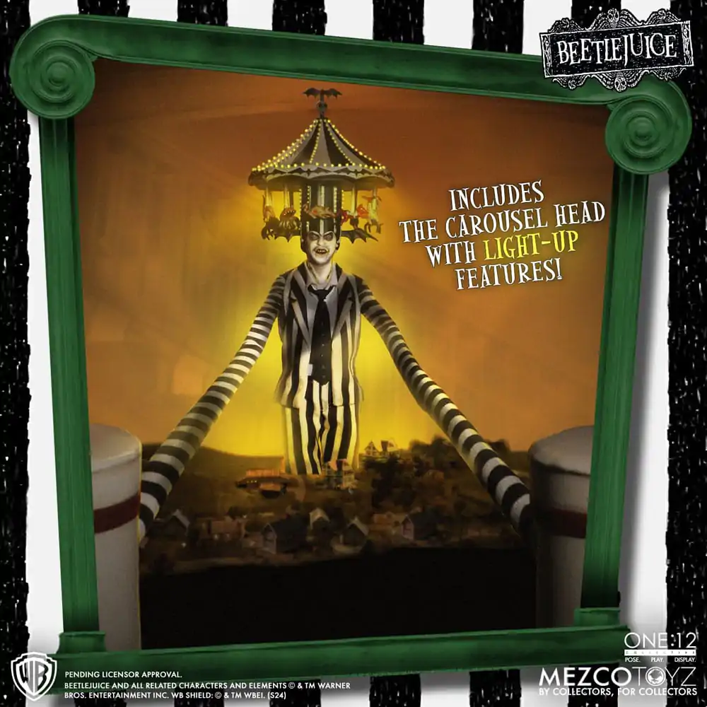 Figurină de acțiune Beetlejuice 1/12 Beetlejuice Ediție Deluxe 18 cm poza produsului