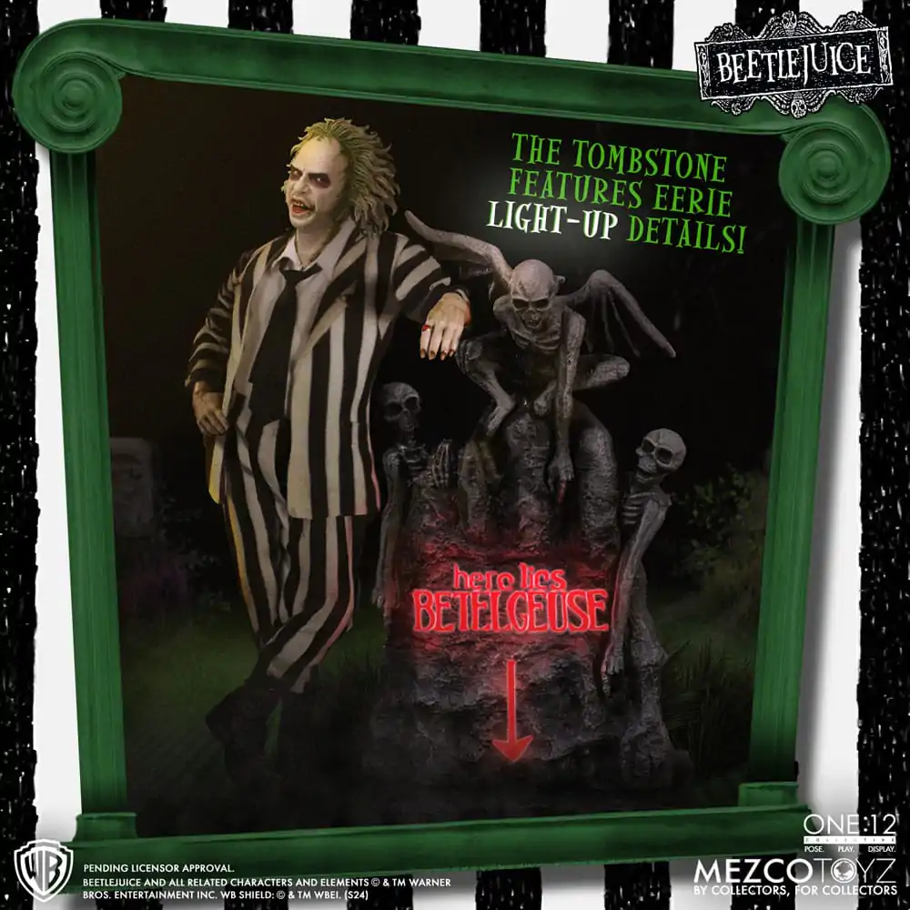 Figurină de acțiune Beetlejuice 1/12 Beetlejuice Ediție Deluxe 18 cm poza produsului