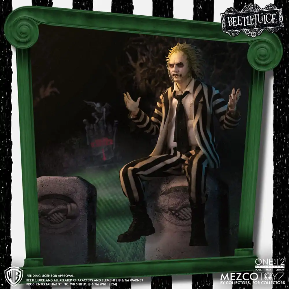 Figurină de acțiune Beetlejuice 1/12 Beetlejuice Ediție Deluxe 18 cm poza produsului