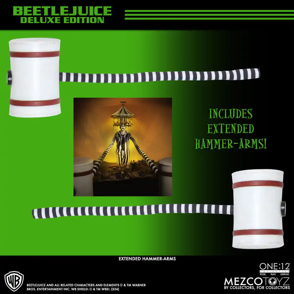 Figurină de acțiune Beetlejuice 1/12 Beetlejuice Ediție Deluxe 18 cm poza produsului