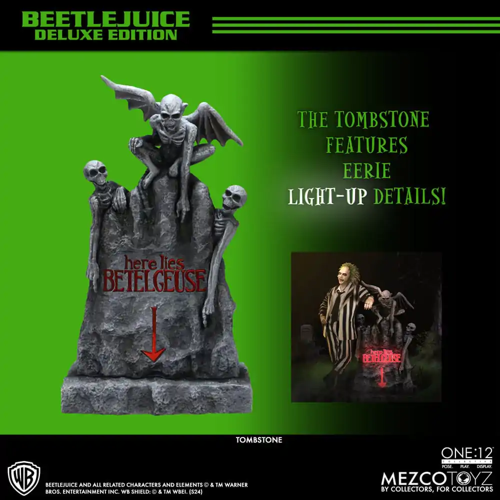 Figurină de acțiune Beetlejuice 1/12 Beetlejuice Ediție Deluxe 18 cm poza produsului