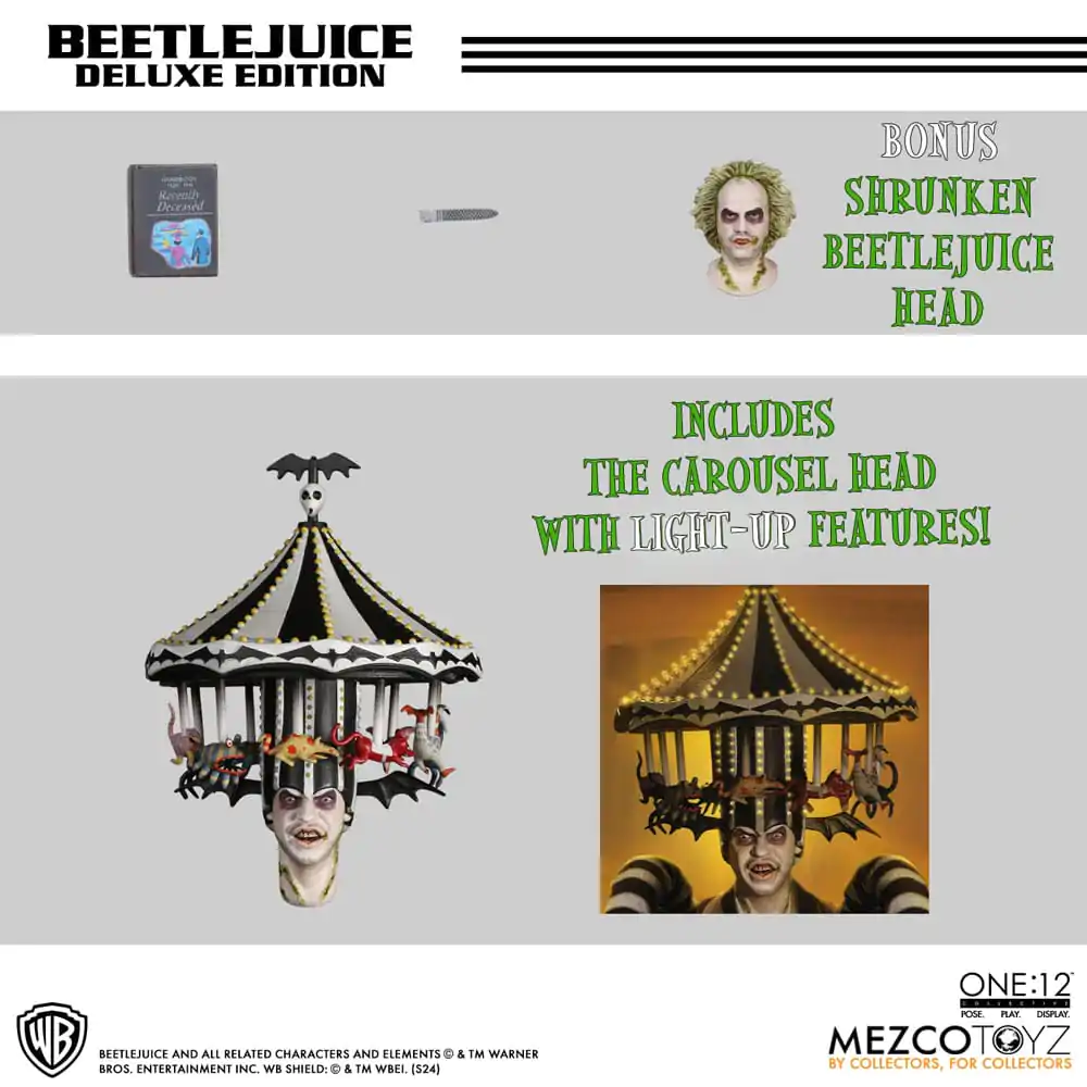 Figurină de acțiune Beetlejuice 1/12 Beetlejuice Ediție Deluxe 18 cm poza produsului