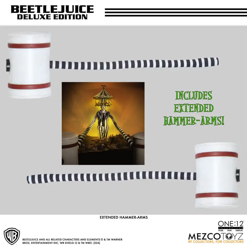 Figurină de acțiune Beetlejuice 1/12 Beetlejuice Ediție Deluxe 18 cm poza produsului