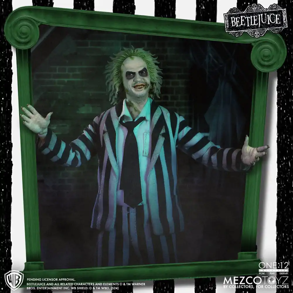 Figurină de acțiune Beetlejuice 1/12 Beetlejuice Ediție Deluxe 18 cm poza produsului