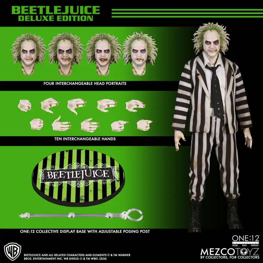 Figurină de acțiune Beetlejuice 1/12 Beetlejuice Ediție Deluxe 18 cm poza produsului