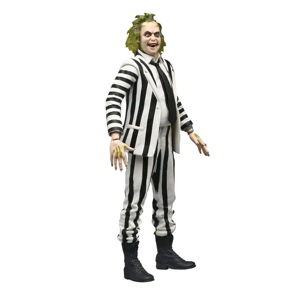 Beetlejuice 1988 figurină de acțiune Beetlejuice costum cu dungi alb-negru 18 cm poza produsului