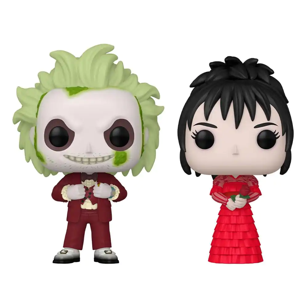 Beetlejuice 2 Funko POP! Animation Figurine Vinil Set de 2 Beetlejuice & Lydia Deetz 9 cm poza produsului