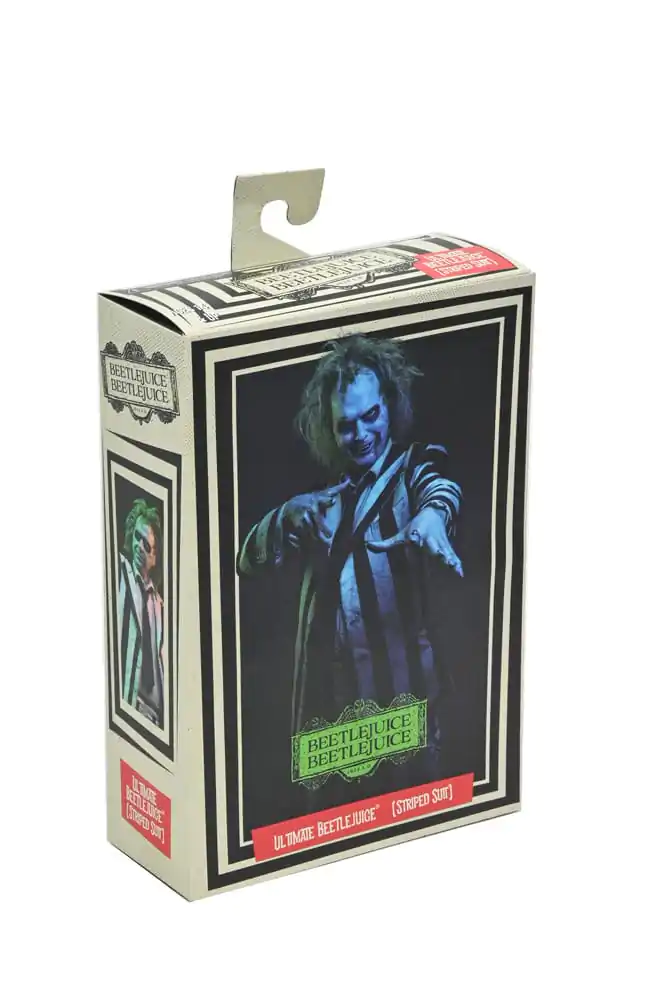 Figurină de acțiune Beetlejuice Beetlejuice 7 Scale Ultimate Striped Suit Beetlejuice 18 cm poza produsului