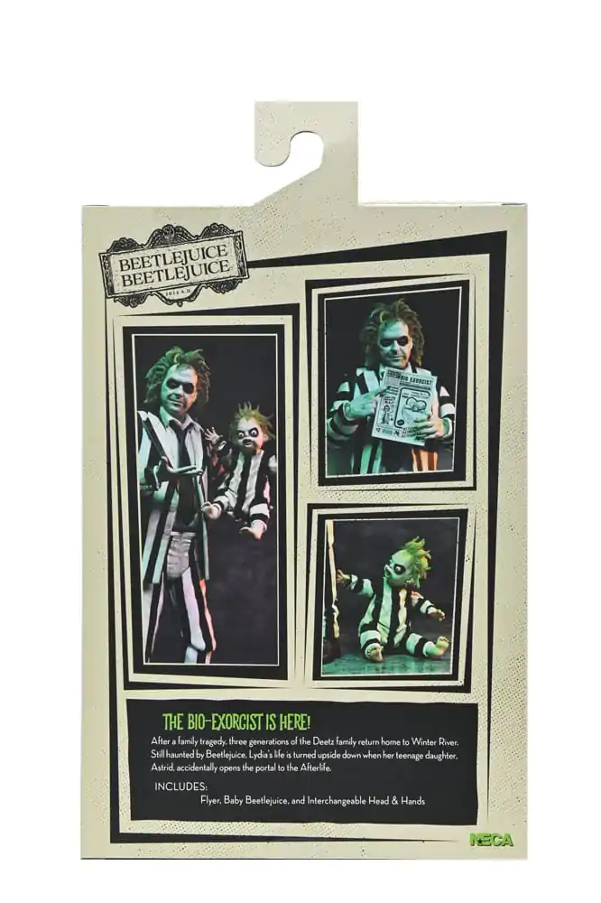 Figurină de acțiune Beetlejuice Beetlejuice 7 Scale Ultimate Striped Suit Beetlejuice 18 cm poza produsului