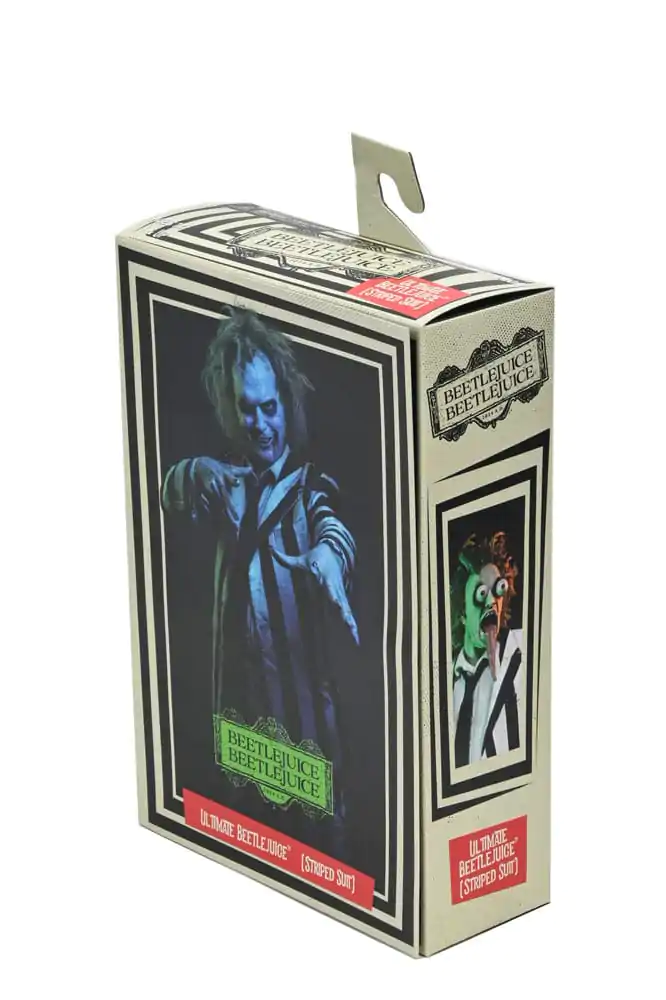 Figurină de acțiune Beetlejuice Beetlejuice 7 Scale Ultimate Striped Suit Beetlejuice 18 cm poza produsului