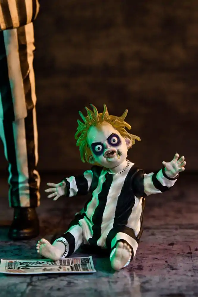 Figurină de acțiune Beetlejuice Beetlejuice 7 Scale Ultimate Striped Suit Beetlejuice 18 cm poza produsului