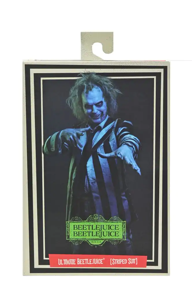 Figurină de acțiune Beetlejuice Beetlejuice 7 Scale Ultimate Striped Suit Beetlejuice 18 cm poza produsului