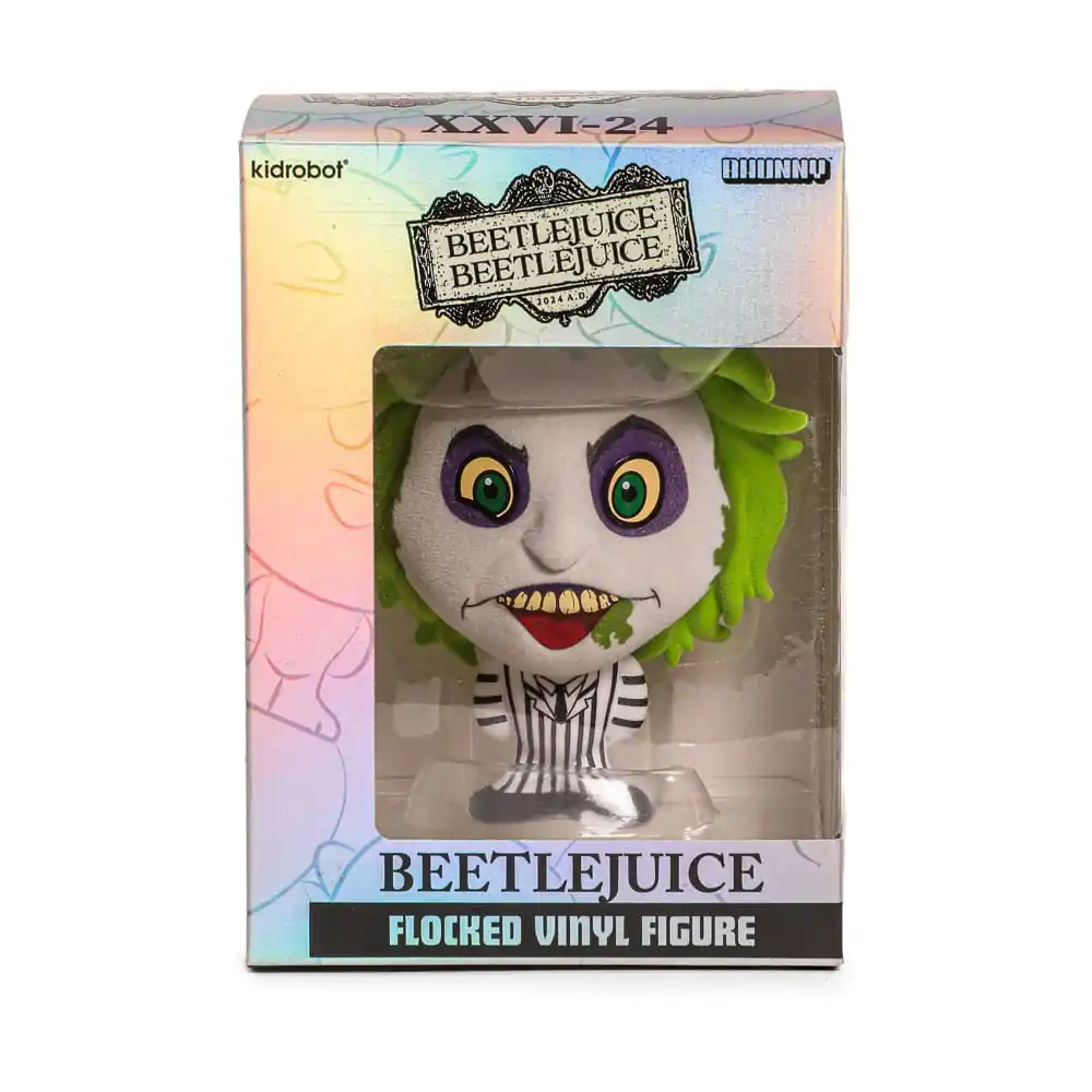 Beetlejuice Beetlejuice Bhunny Figurina de Vinil Flocked Beetlejuice Costum cu Dungi 10 cm poza produsului