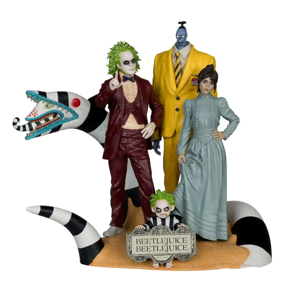 Beetlejuice Beetlejuice Movie Maniacs Set de 4 statuete PVC 15 cm poza produsului