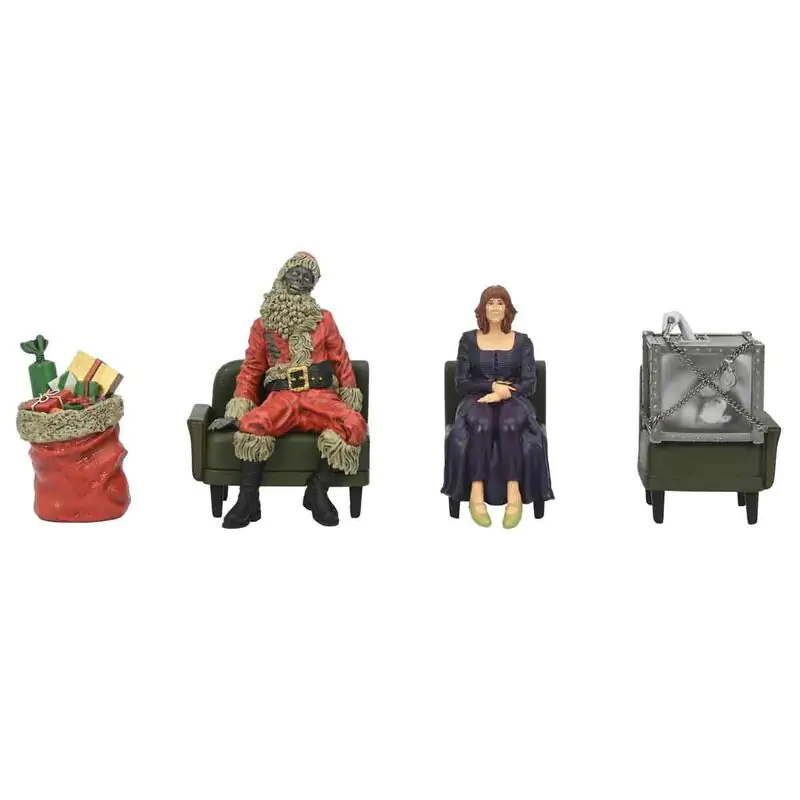 Beetlejuice Beetlejuice Waiting Room Delia, Escape Artist & Mummified Santa pachet 3 figurine 7,5cm poza produsului