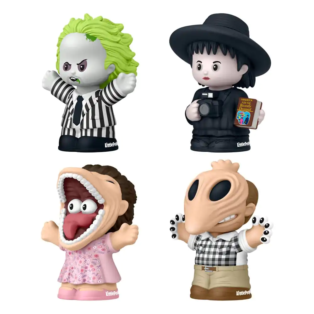 Beetlejuice Fisher-Price Little People Collector Mini Figurine Pachet de 4 7 cm poza produsului