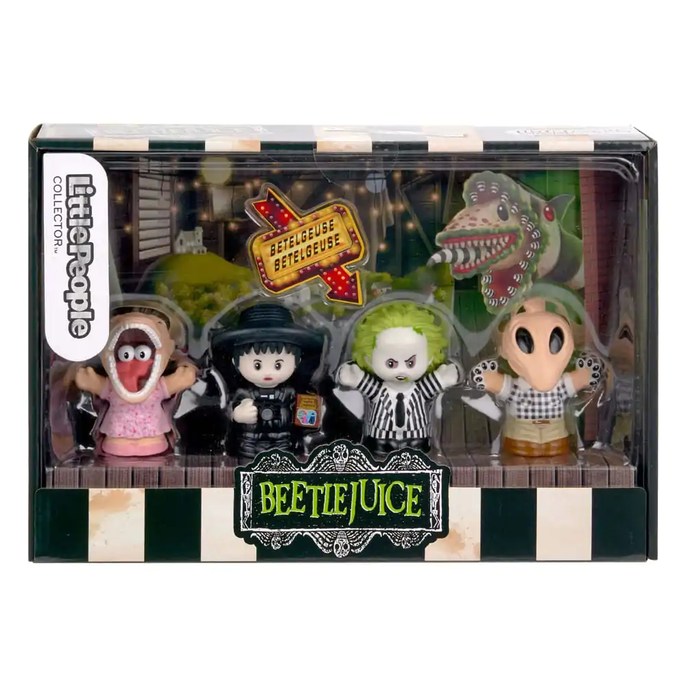 Beetlejuice Fisher-Price Little People Collector Mini Figurine Pachet de 4 7 cm poza produsului