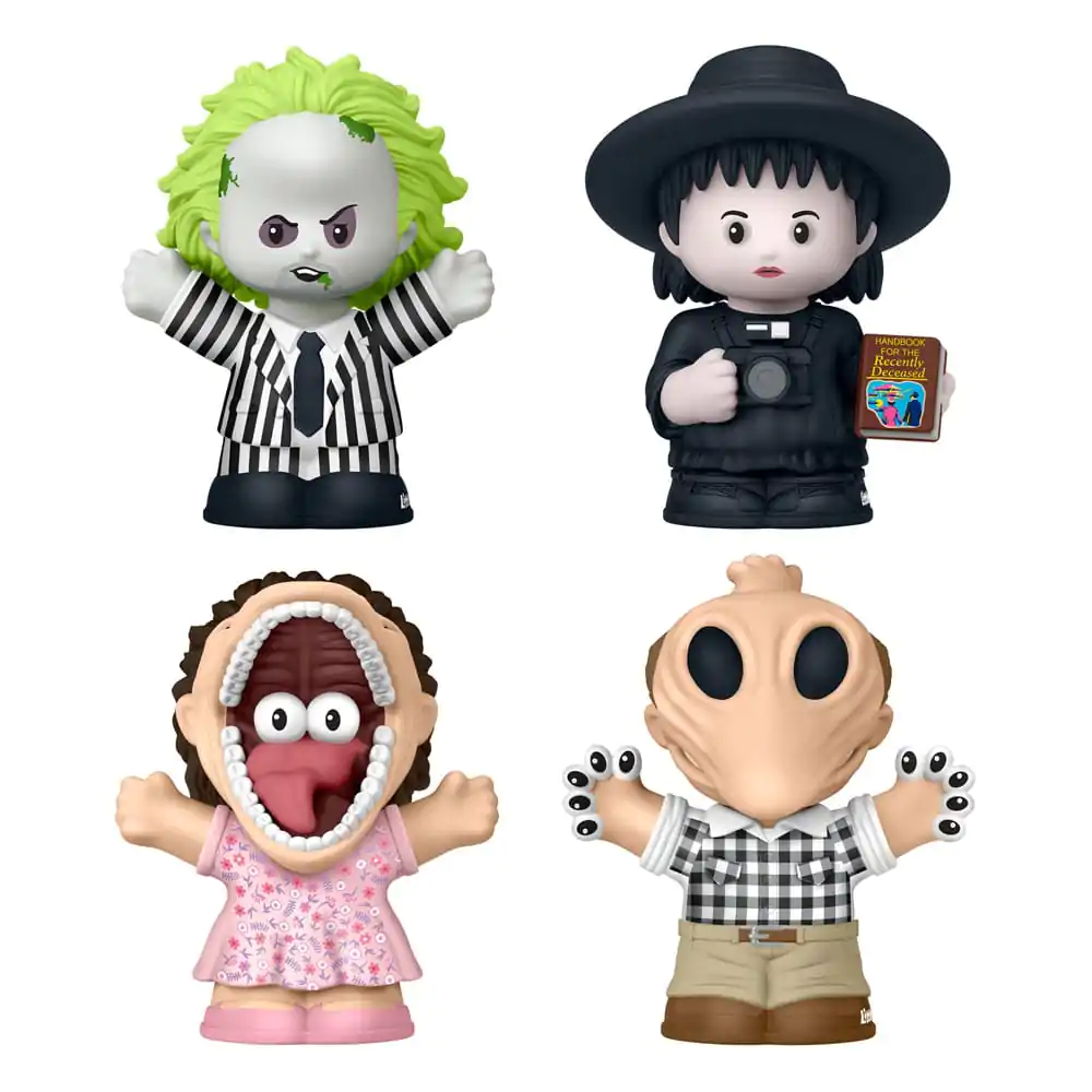 Beetlejuice Fisher-Price Little People Collector Mini Figurine Pachet de 4 7 cm poza produsului
