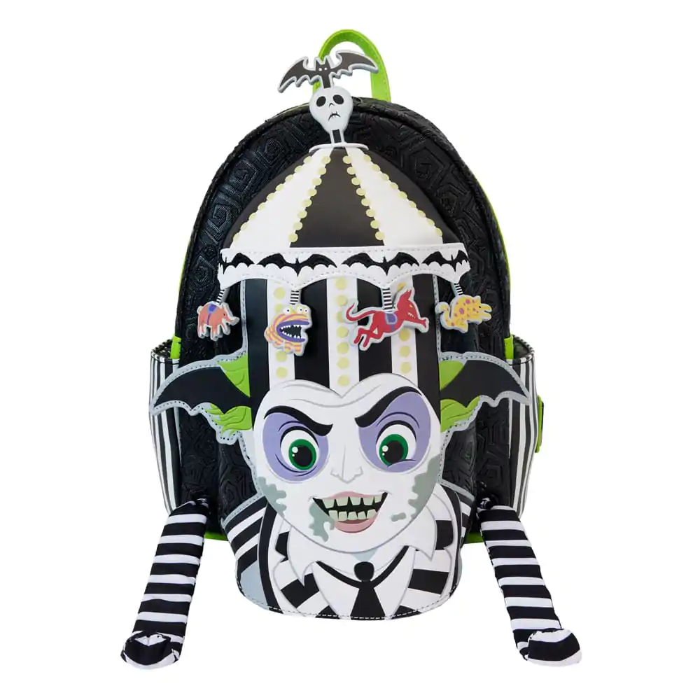 Beetlejuice by Loungefly Rucsac Mini Carousell cu Lumini Cosplay poza produsului