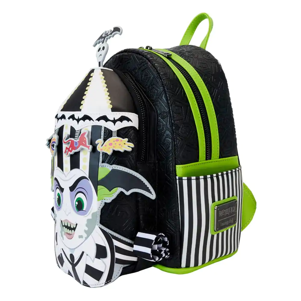Beetlejuice by Loungefly Rucsac Mini Carousell cu Lumini Cosplay poza produsului