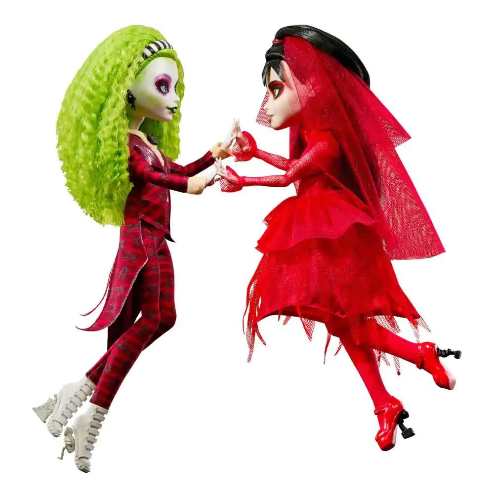 Beetlejuice Monster High Skullector Pachet de 2 păpuși Betelgeuse & Lydia 25 cm poza produsului