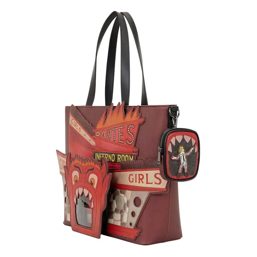 Geanta de tote canvas Beetlejuice by Loungefly poza produsului
