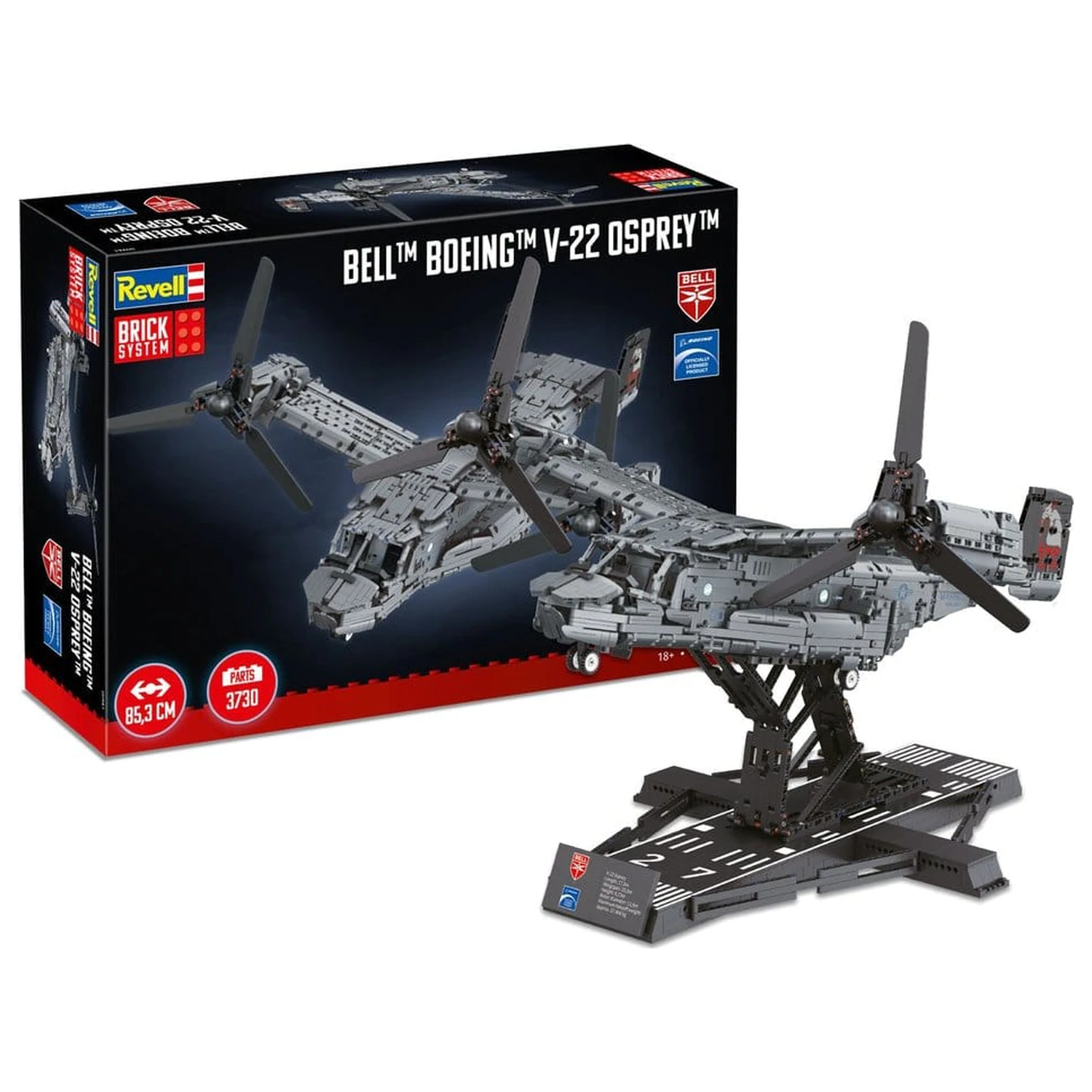 Bell Boeing Brick System Construction Kit Set V-22 Osprey 68 cm poza produsului