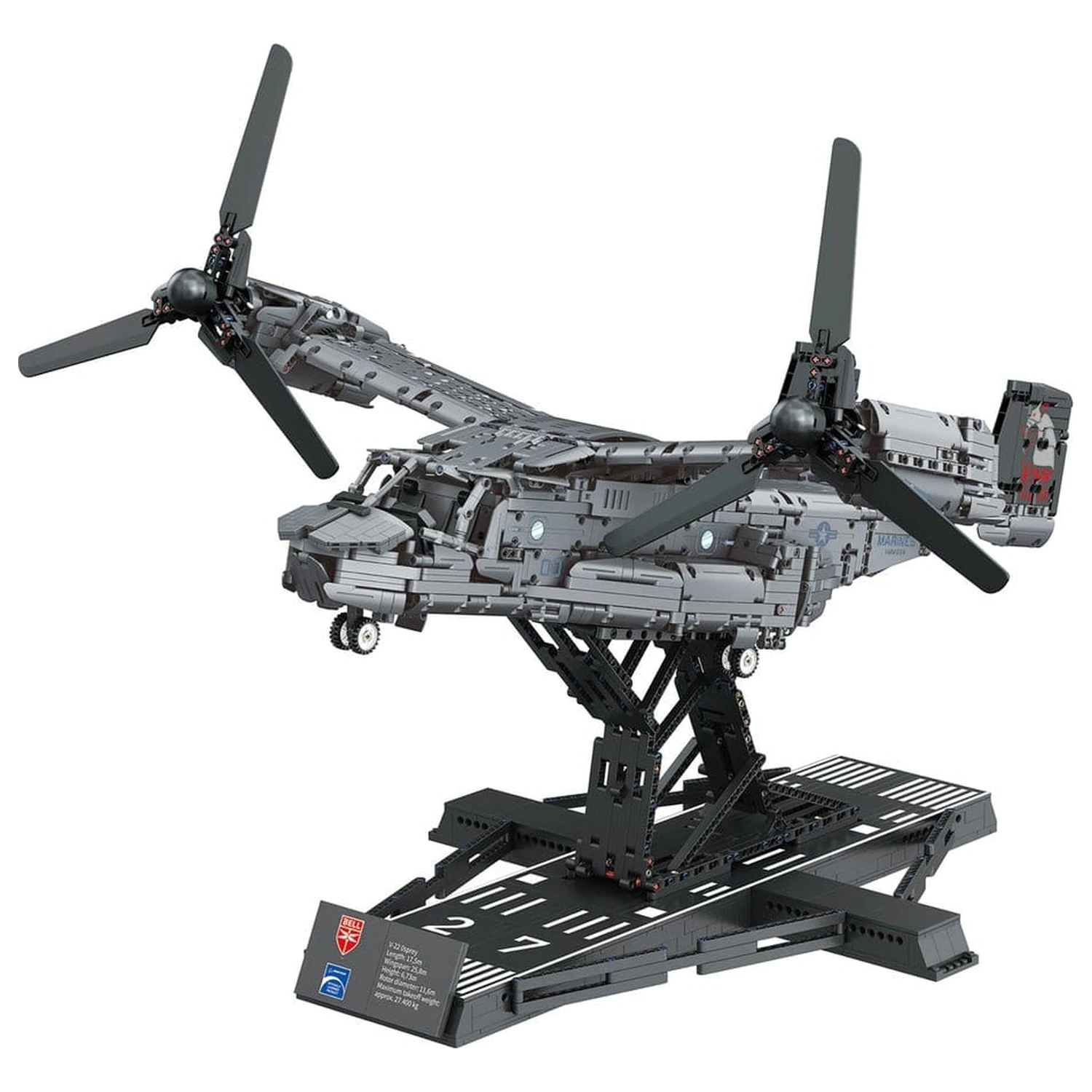 Bell Boeing Brick System Construction Kit Set V-22 Osprey 68 cm poza produsului