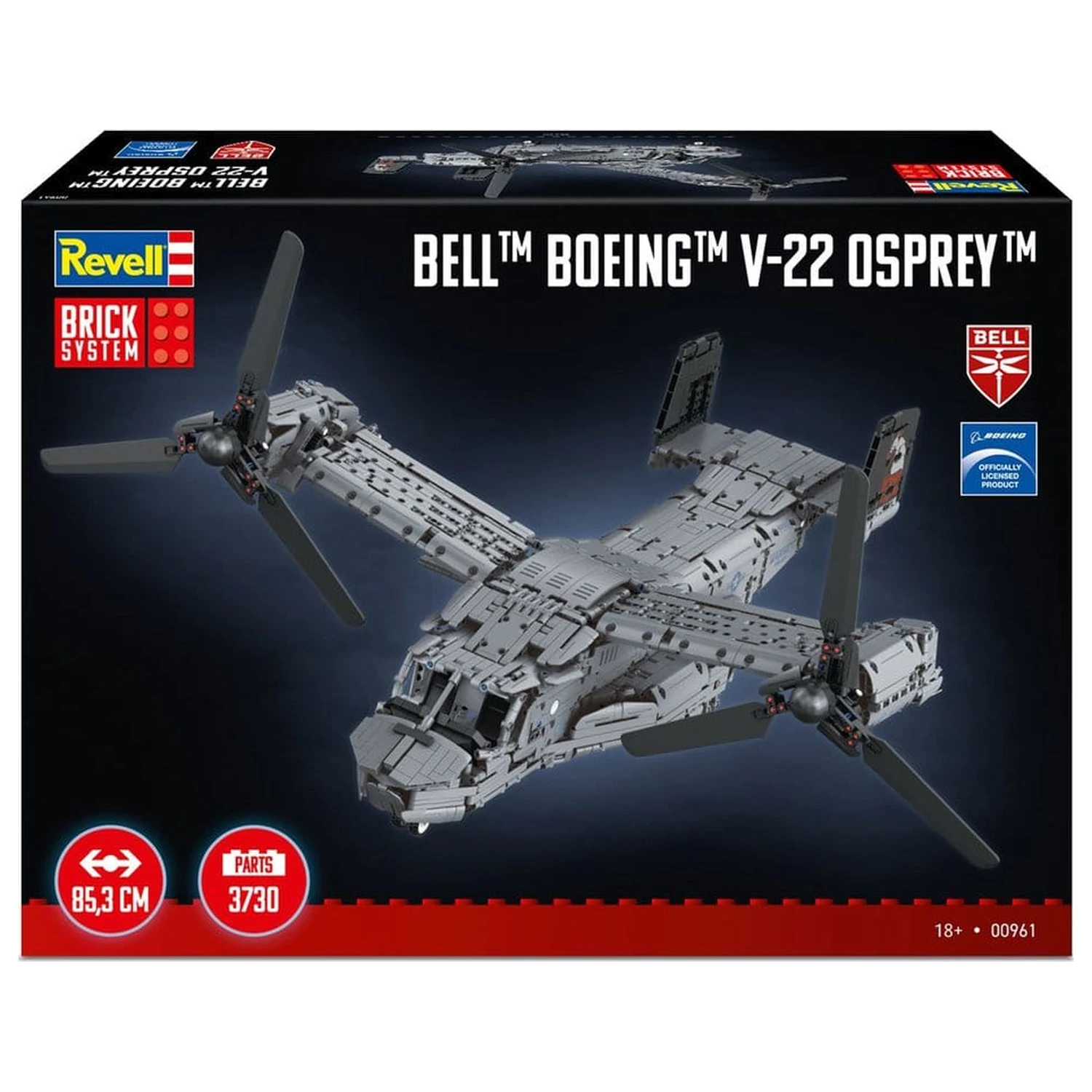 Bell Boeing Brick System Construction Kit Set V-22 Osprey 68 cm poza produsului