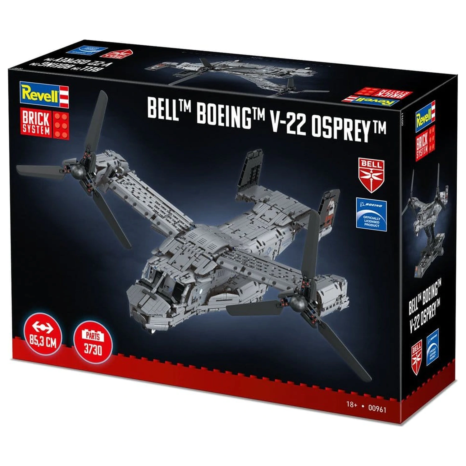 Bell Boeing Brick System Construction Kit Set V-22 Osprey 68 cm poza produsului
