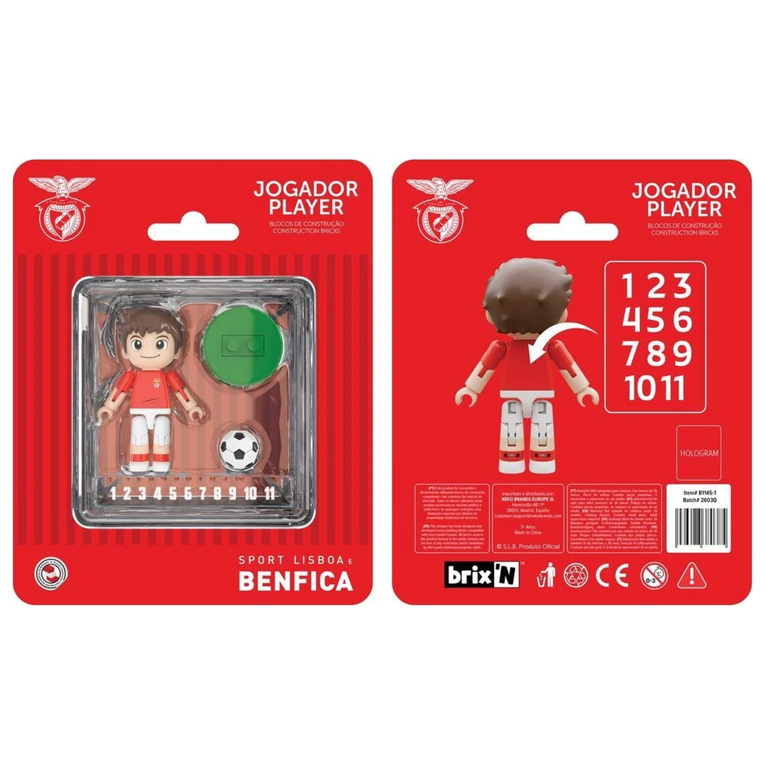 Figurina jucator Benfica 4cm poza produsului