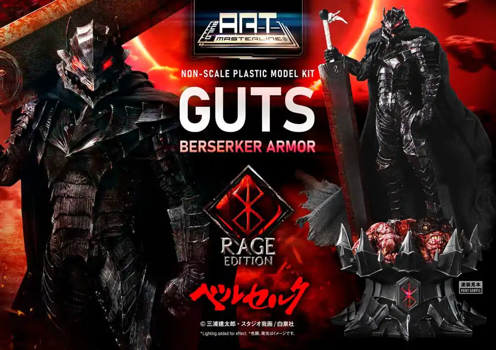Berserk Build Art Masterline Kit Model Plastic Guts Berserker Armor Rage 30 cm poza produsului