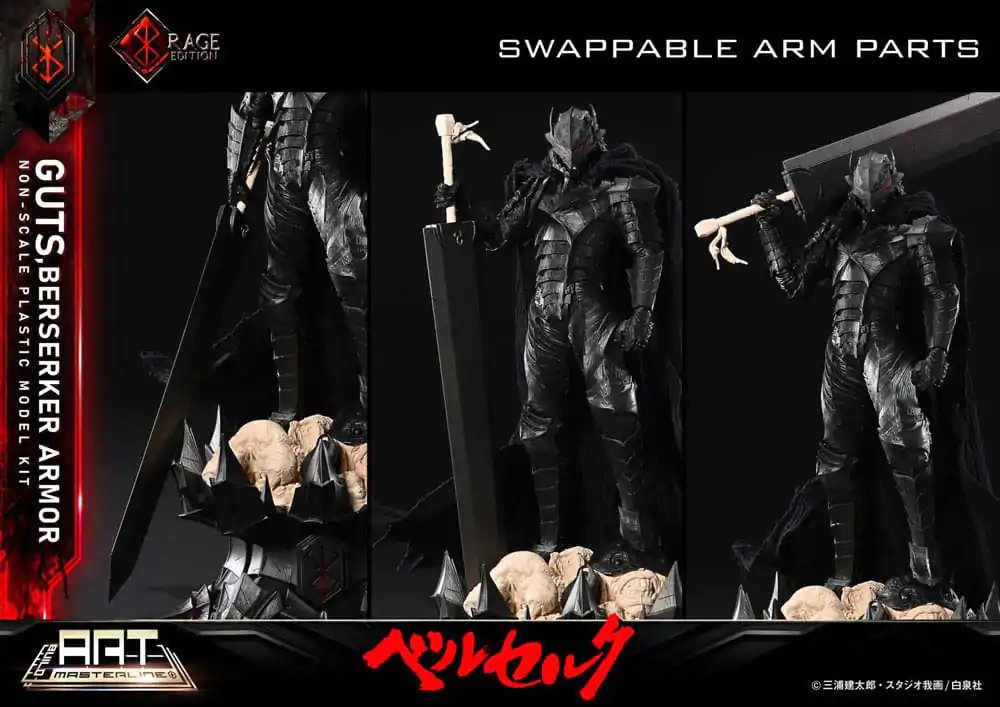 Berserk Build Art Masterline Kit Model Plastic Guts Berserker Armor Rage 30 cm poza produsului