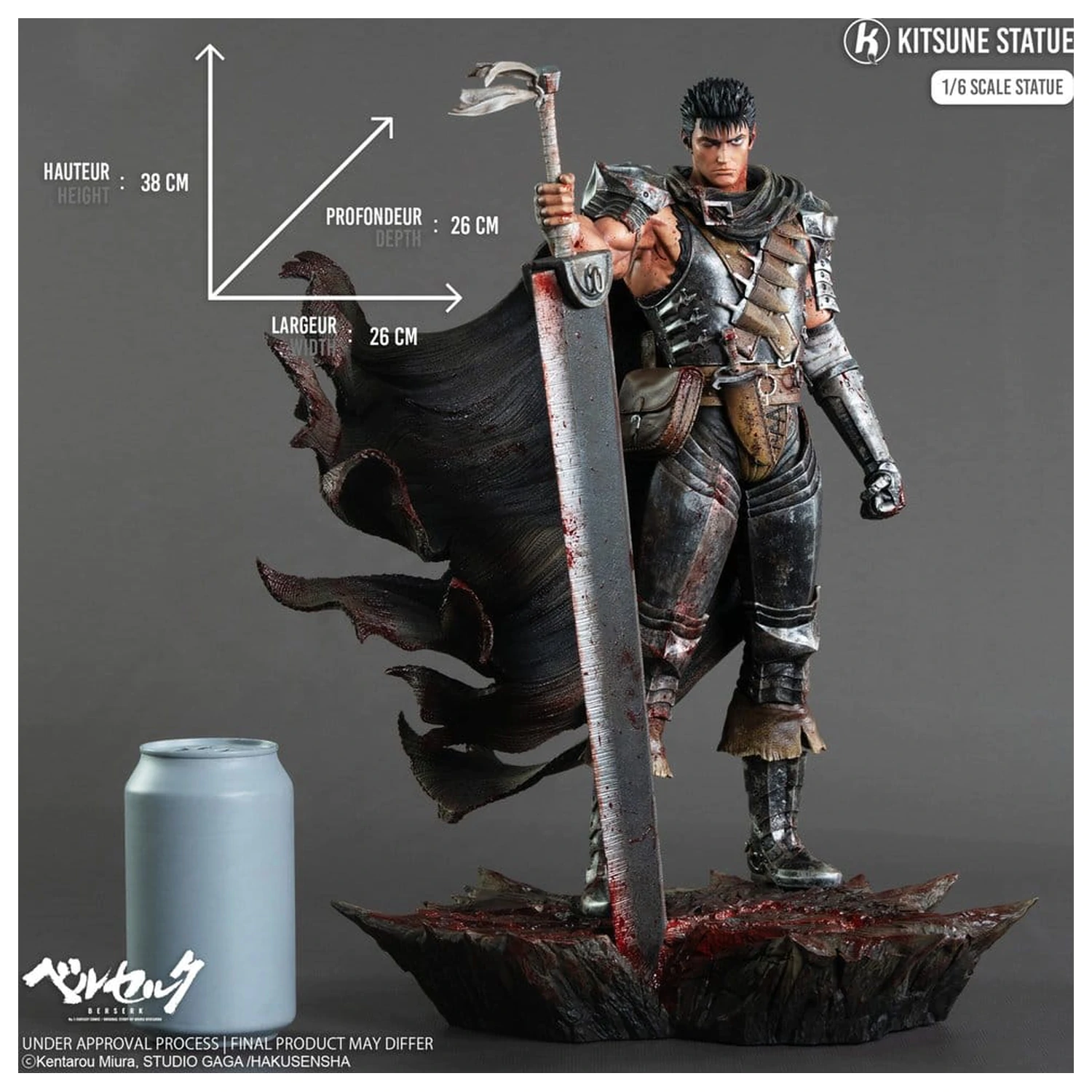Berserk Statuie 1/6 Guts 38 cm poza produsului