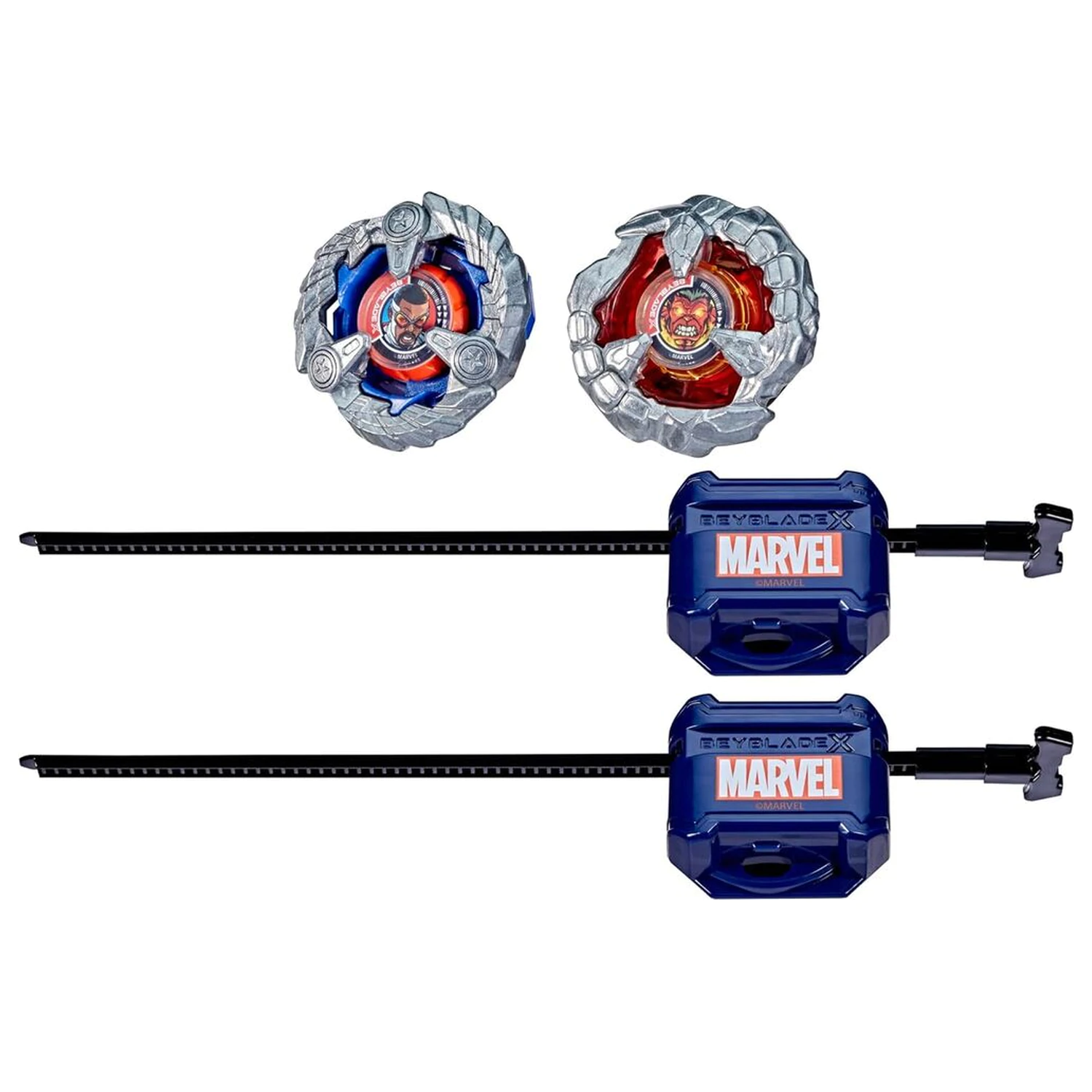 Beyblade X Captain America 4-70GB si Red Hulk 1-80R kit joc poza produsului