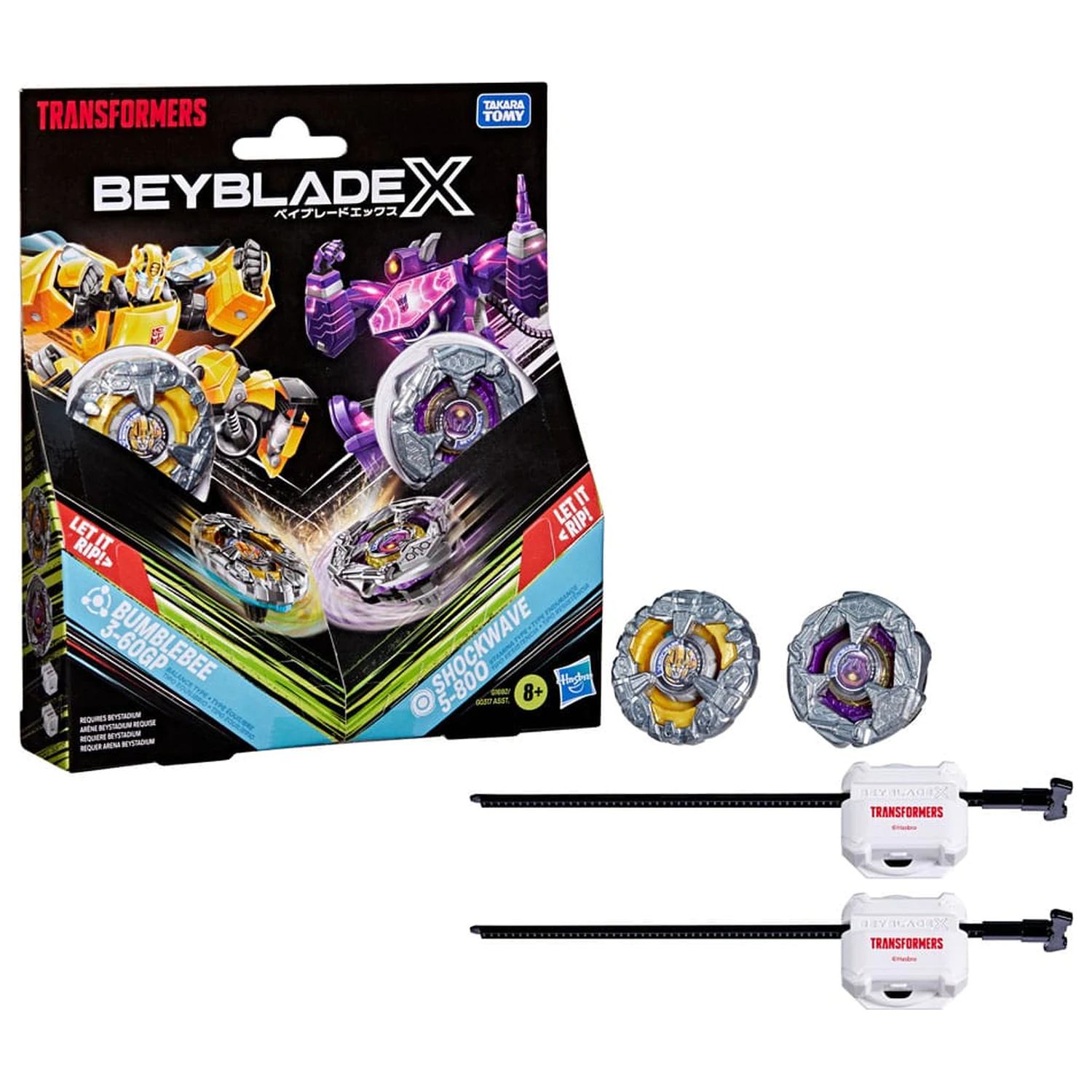 Beyblade X și Transformers Collab Bumblebee 3-60GP vs. Shockwave 5-80O poza produsului