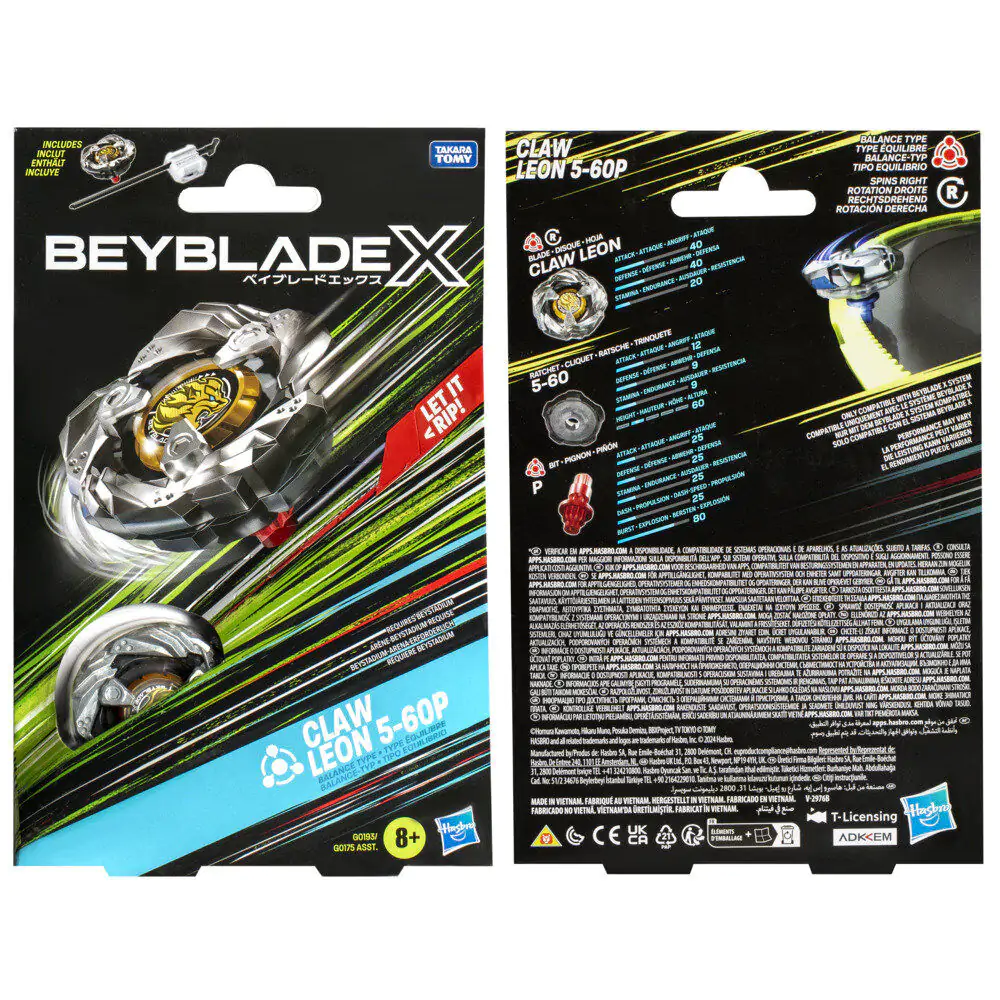 Beyblade X Claw Leon 5-60P Set de pornire Joc poza produsului