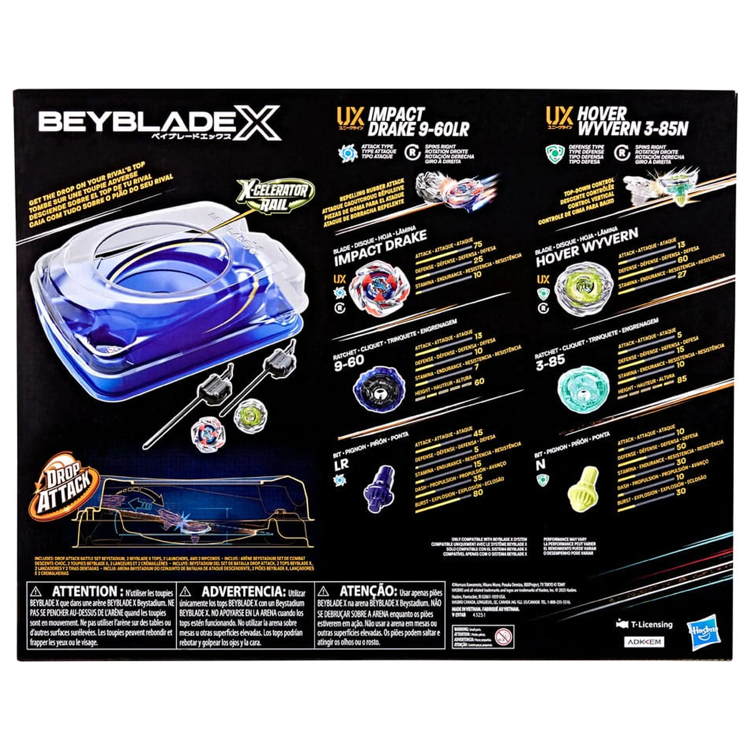 Beyblade X Drop Attack Set de lupta poza produsului