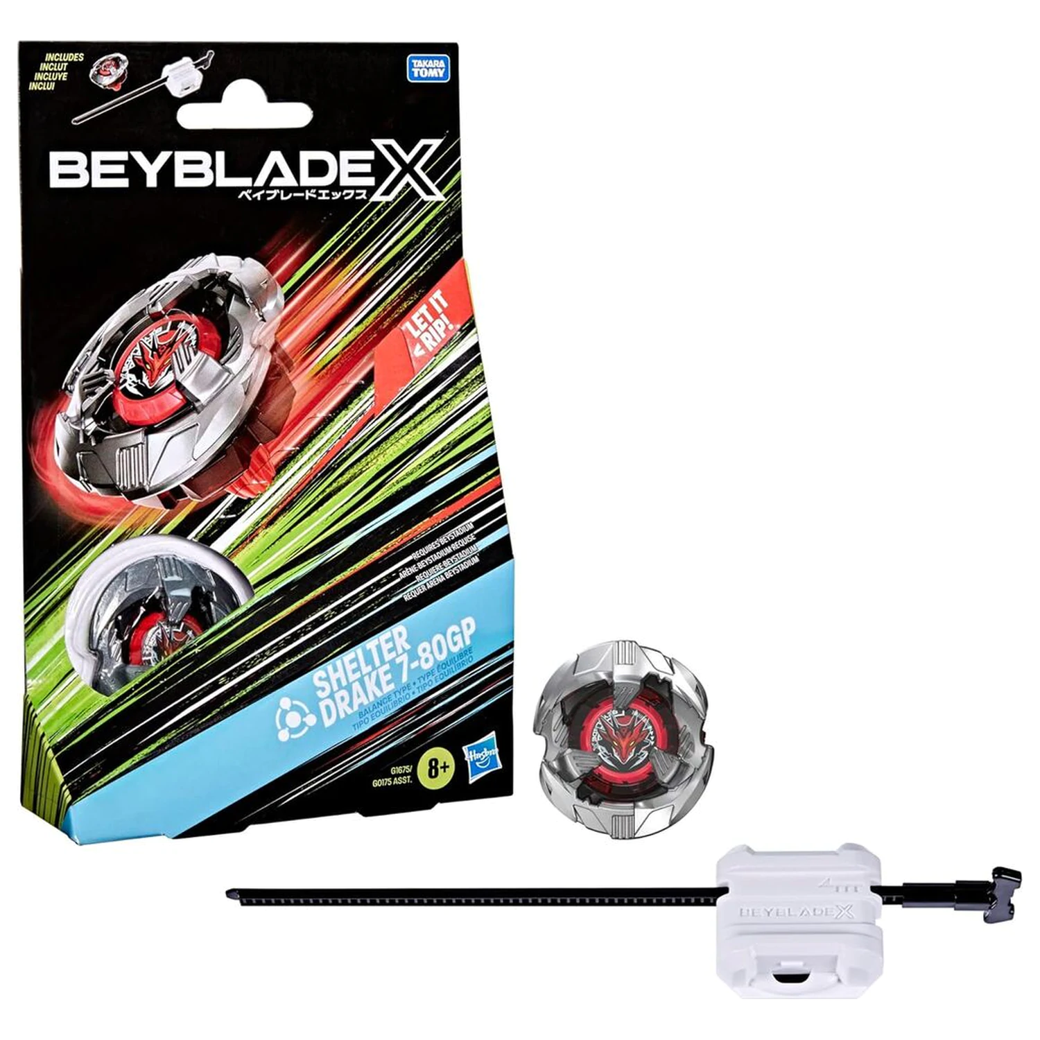 Beyblade X Shelter Drake 7-80GP kit de joc poza produsului