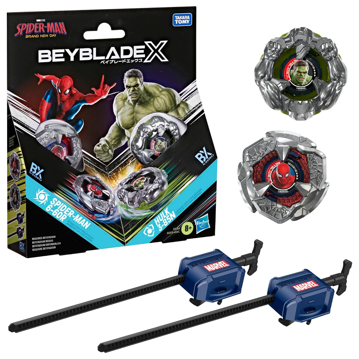 Beyblade X Spider-Man 6-60R si Hulk 3-85N poza produsului