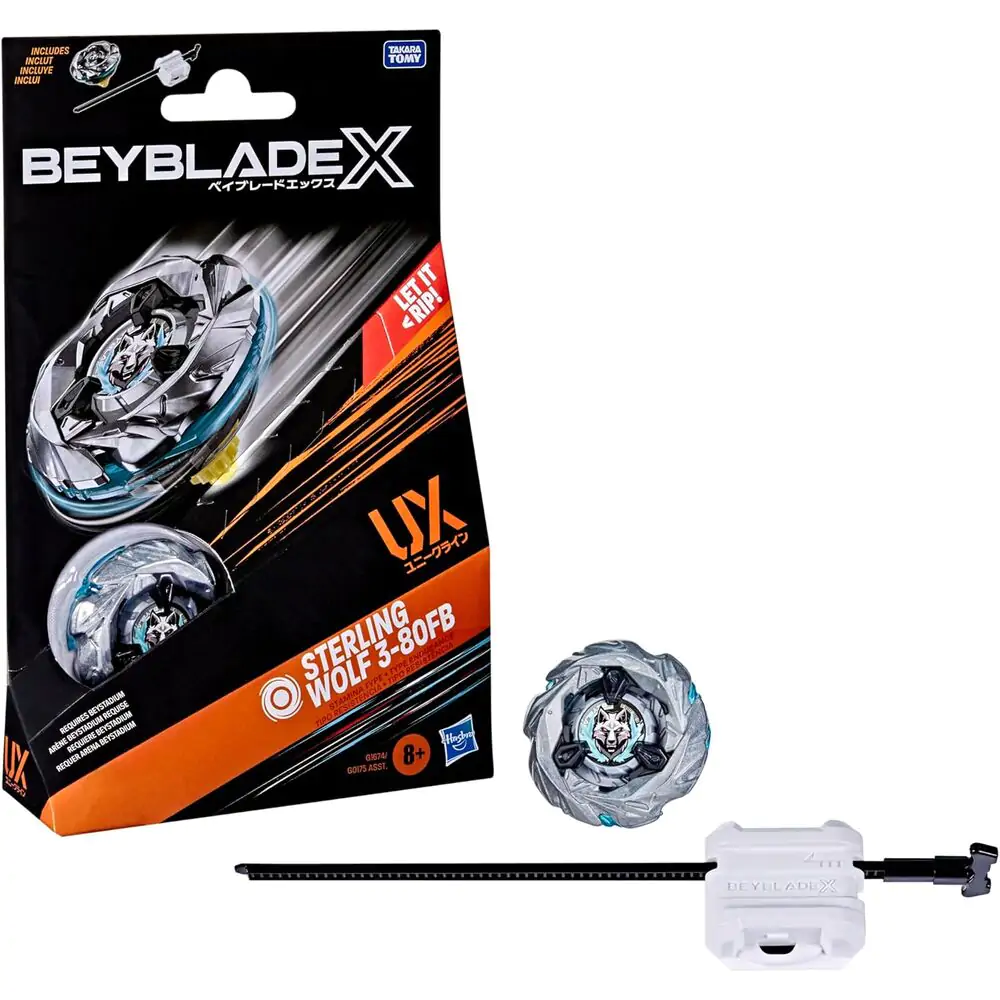 Beyblade X Sterling Wolf 3-80FB UX Kit de start joc poza produsului