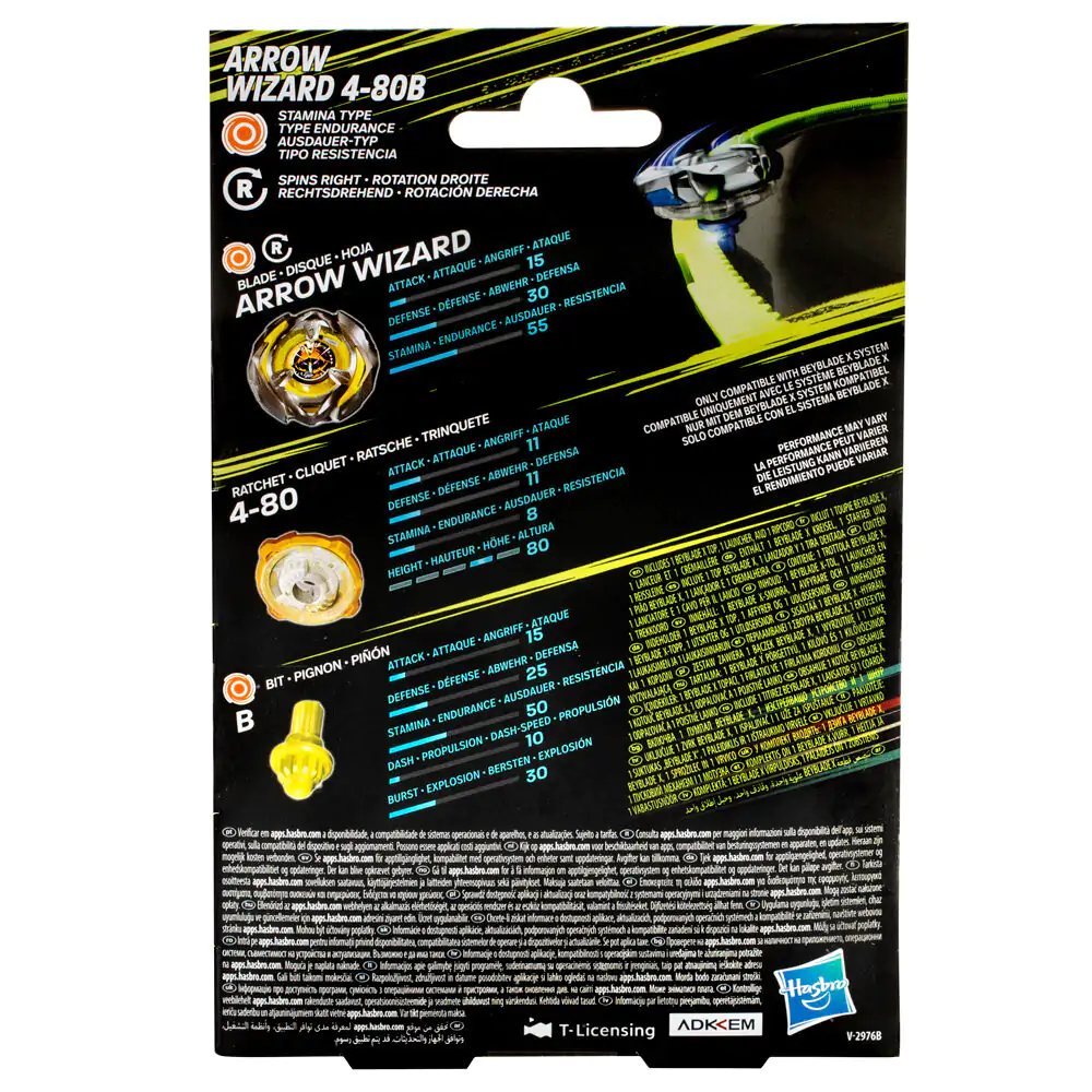 BeybladeX Arrow Wizard 4-80B joc poza produsului