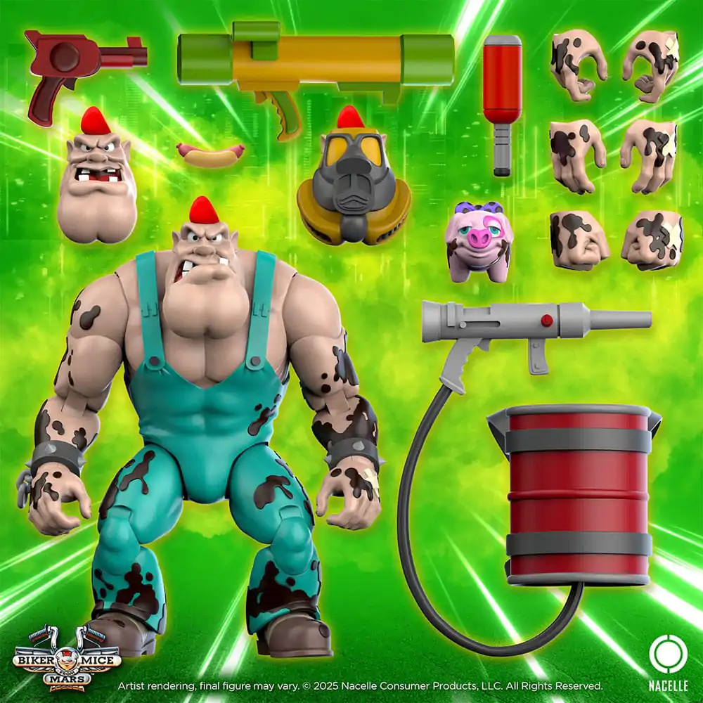 Biker Mice From Mars Greasepit figurină de acțiune 18 cm poza produsului