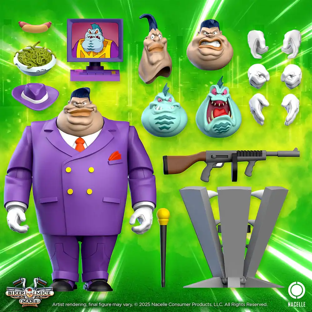 Biker Mice From Mars Figurina de acțiune Limburger 23 cm poza produsului