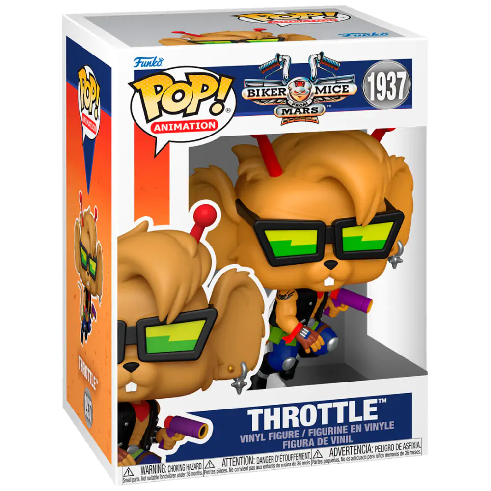 Biker Mice From Mars Pop! Animation Figurina de vinil Throttle 9 cm poza produsului