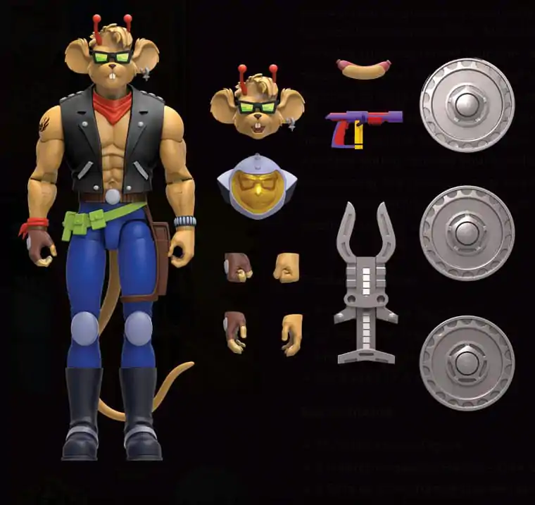 Biker Mice From Mars Figurina de Acțiune Throttle 18 cm poza produsului